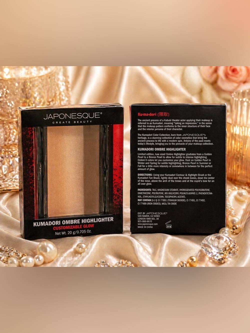 Japonesque Kumadori Ombre Highlighter Customizable Glow Limited Edition NIB